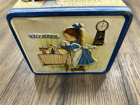 Vintage Holly Hobbie Metal Lunch Box Without Thermos 